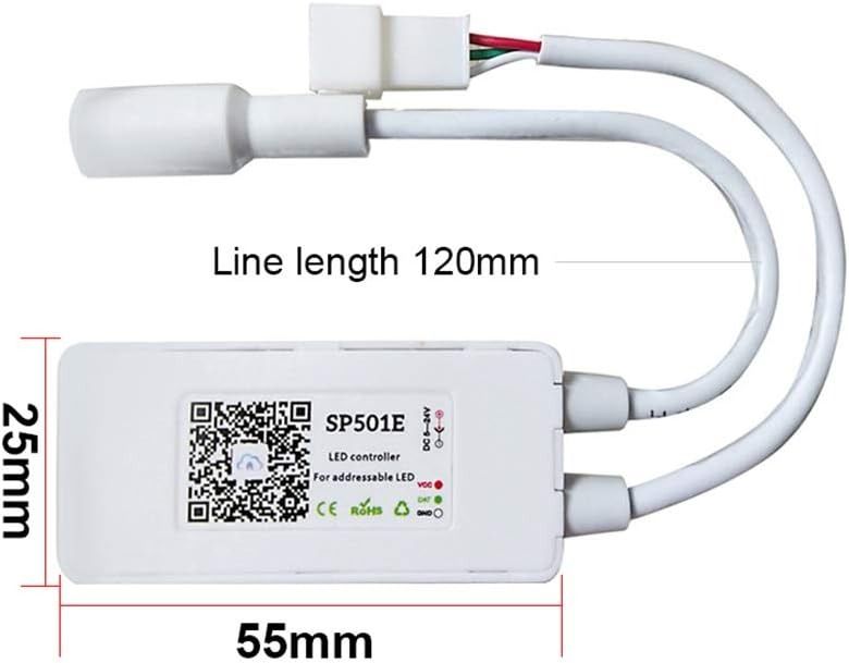 VIPMOON SP501E WiFi LED Controller Compatible with Alexa for Addressable IC Strip WS2812bB SK6812 UCS1903 DC5 24V 900pixel