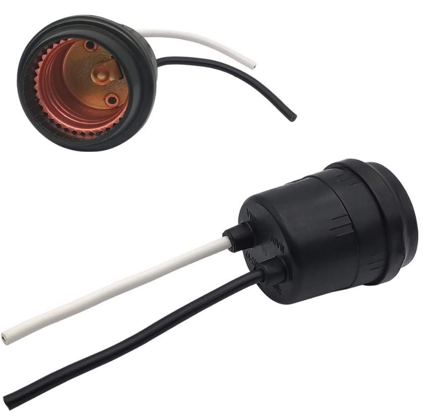 WATERPROOF LAMP SOCKET, PIGTAIL LIGHT SOCKET 6A 250V, BEST FOR E27