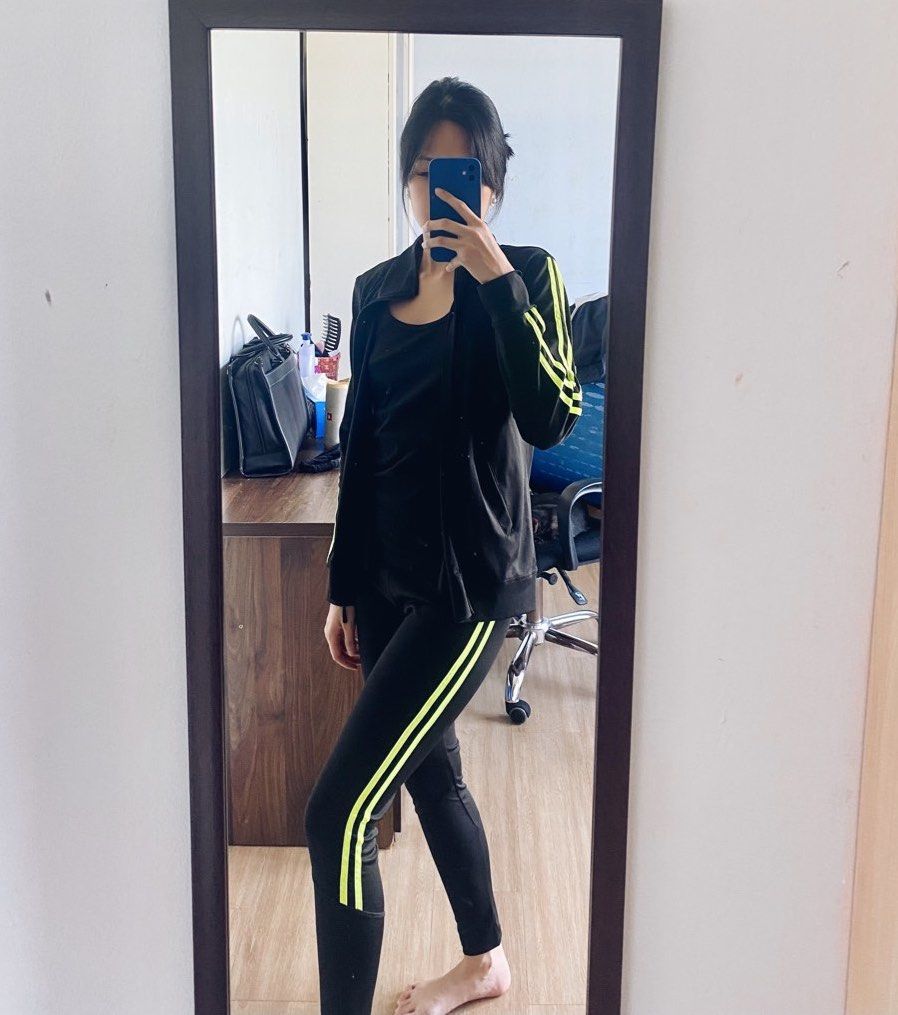 Gym Wear Set with Jacket Women s Fashion Activewear on Carousell