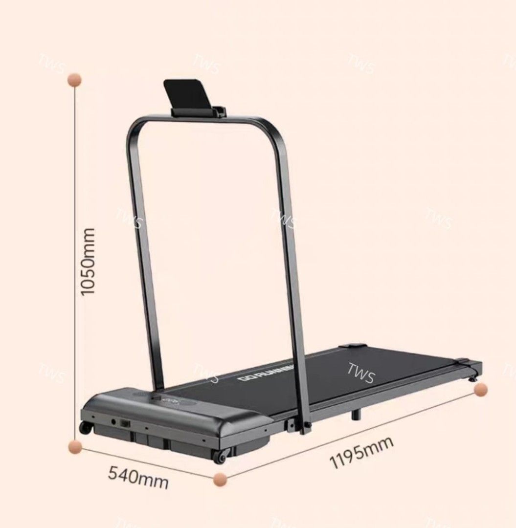 Foldable shop cardio machine