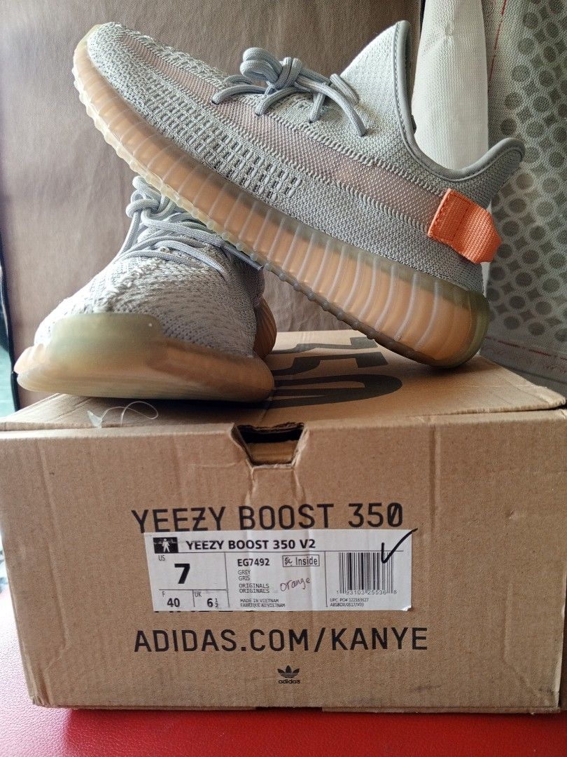 Yeezy Boost 350 Orange Made by Adidas Size 40