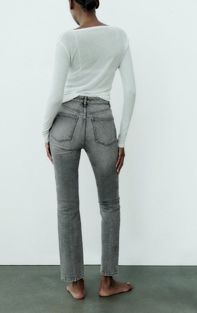Zara High Rise Stove Pipe Jeans, Women's Fashion, Bottoms, Jeans