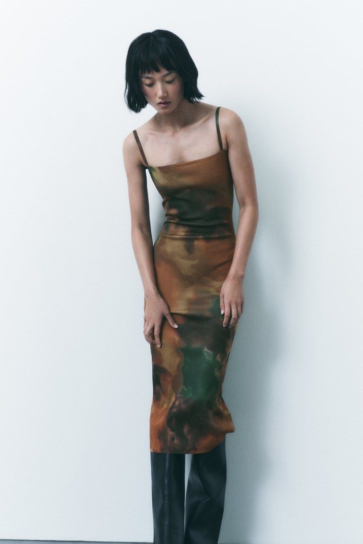 Tie dye zara best sale dress