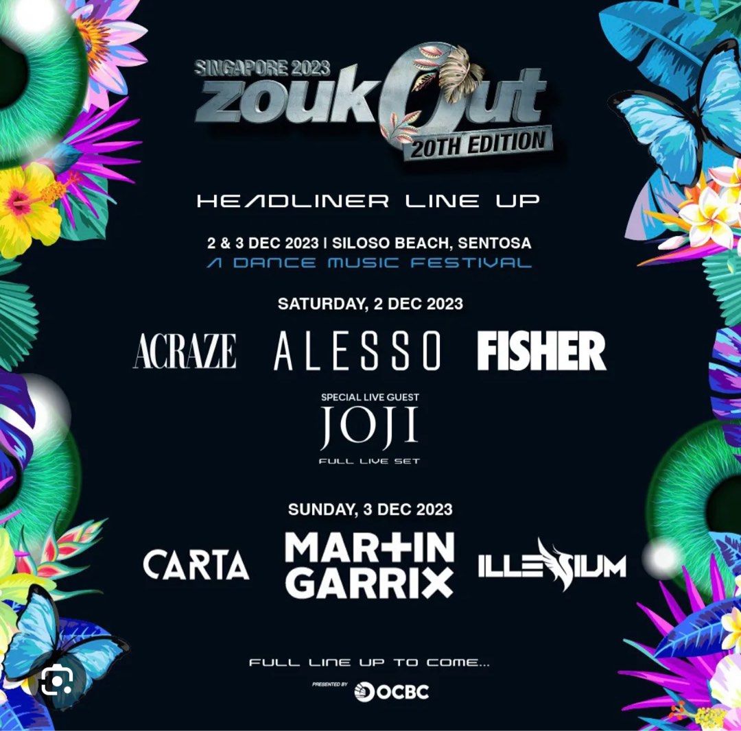 Zouk Out Day 1 ticket Tickets Vouchers Event Tickets on Carousell