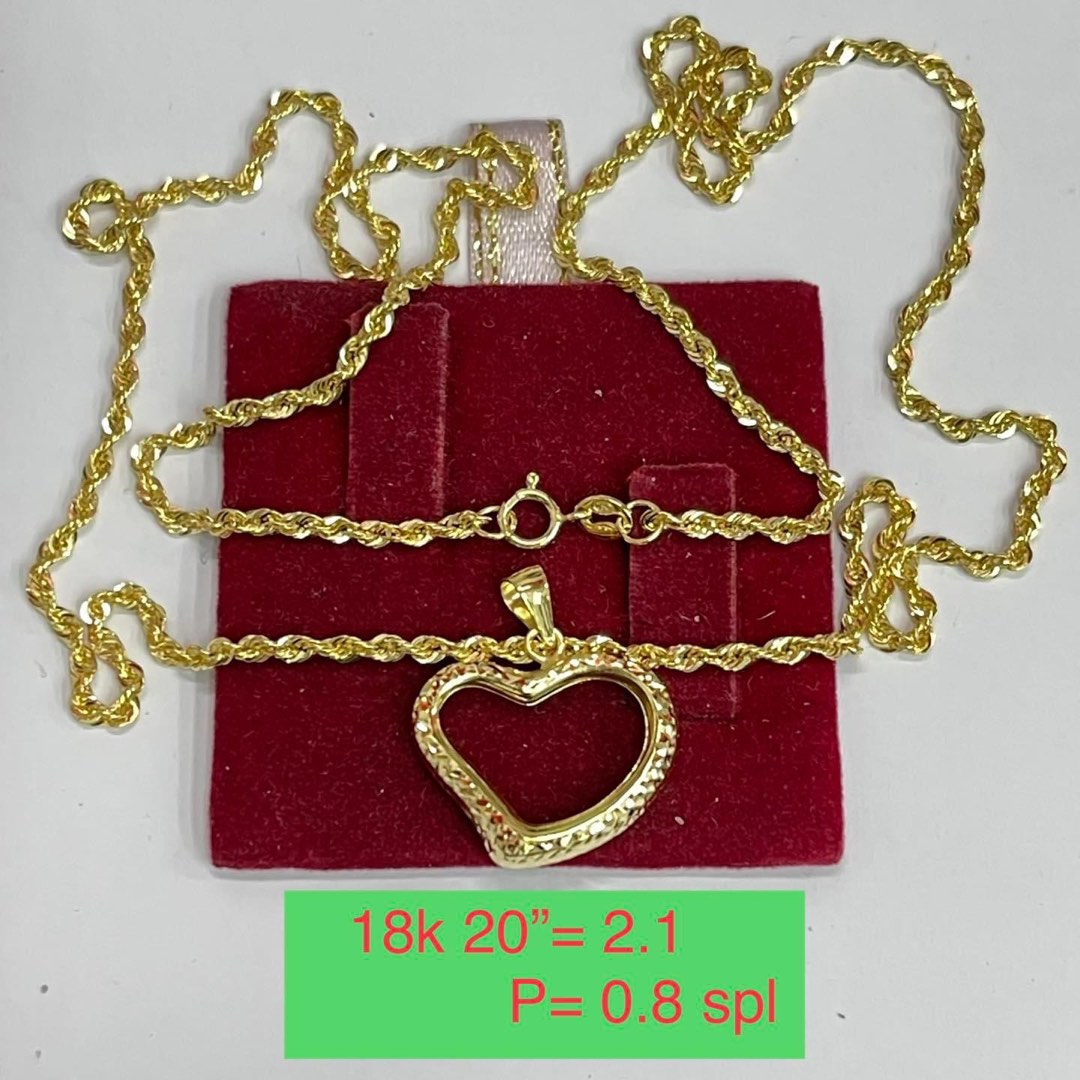 18K SD Gold necklace 20 inches, Women's Fashion, Jewelry & Organizers