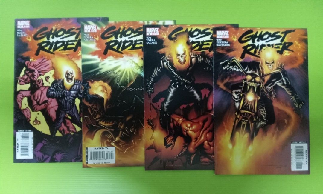 Ghost Rider Dixie 1st app Numecet ( Ghost Rider - 1,2,3,4 ) Mark Texeira - Cover Art ...