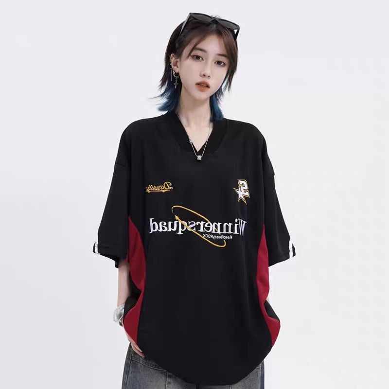 2289 tumblr basic ulzzang blockette jersey stripe oversized y2k vintage retro top