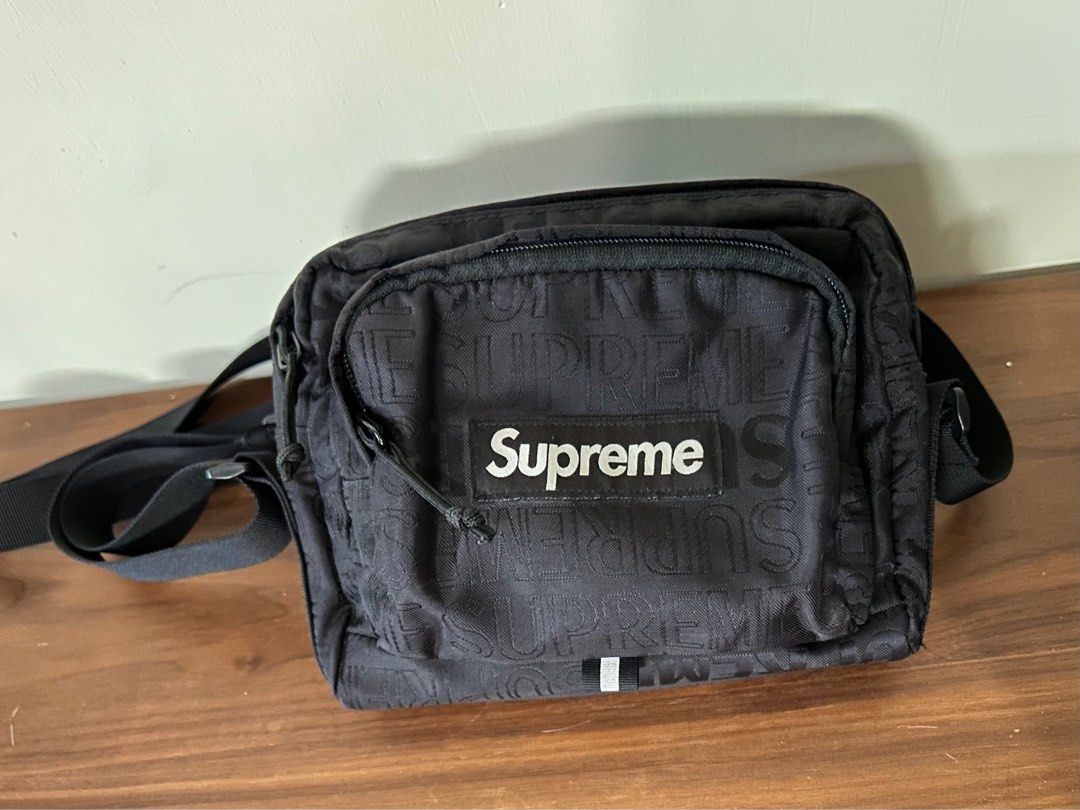 95% new Supreme SS19 shoulder bag waist bag 19SS Black 少用新淨100