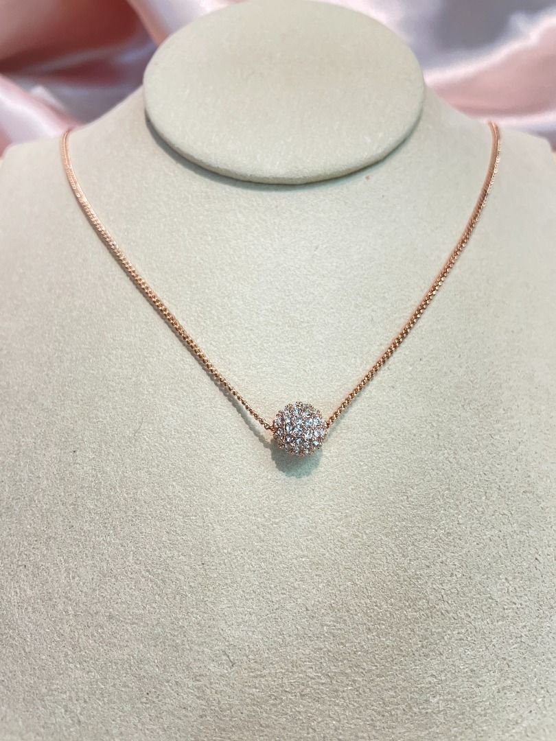 GIVENCHY Crystal Fireball Pendant Necklace 16 2 extender