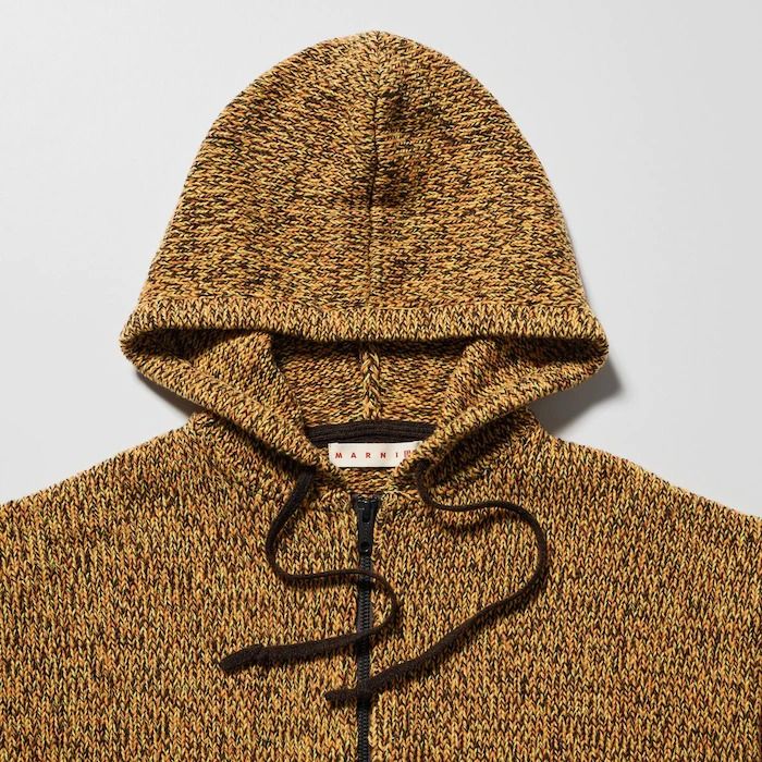 UNIQLO and MARNI MIX COLOR YARN OVERSIZED FULL ZIP HOODIE Carousell