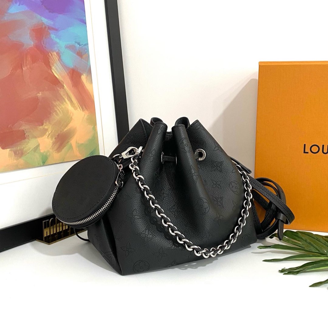 LV Bella bucket bag in mahina, Luxury, Bags & Wallets on Carousell