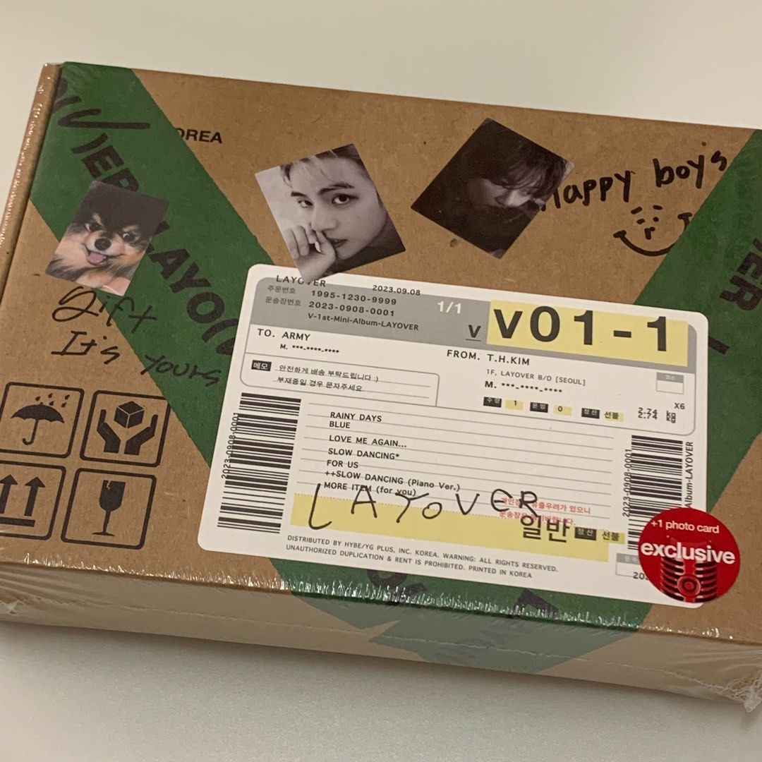 [美版全新未拆現貨] BTS V 防彈少年團 金泰亨 Layover album 美國 Target exclusive 專輯 配置 通路 特 ...