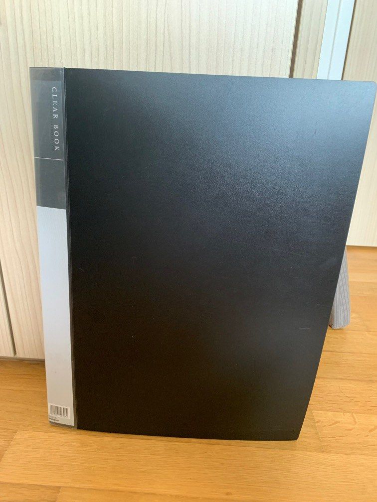 A3 Clear Sheet File Folder with Plain Black Cover, Hobbies & Toys ...