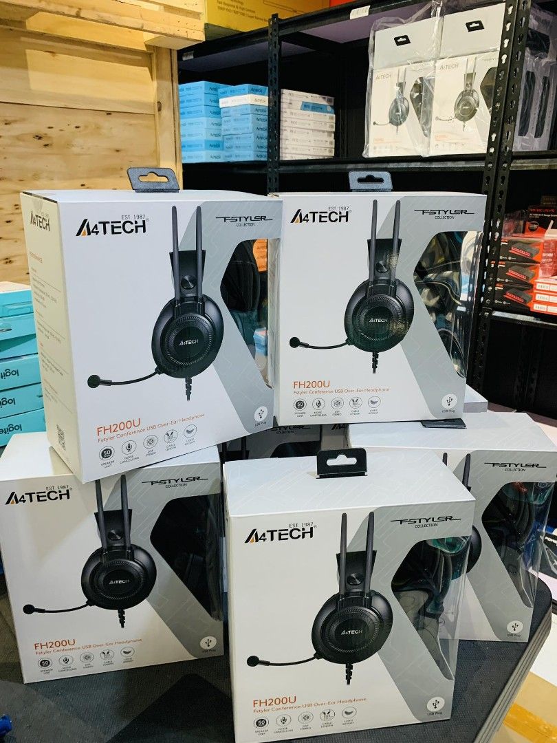 A4Tech Fstyler FH200U Conference Over-Ear Headphone with Noise ...