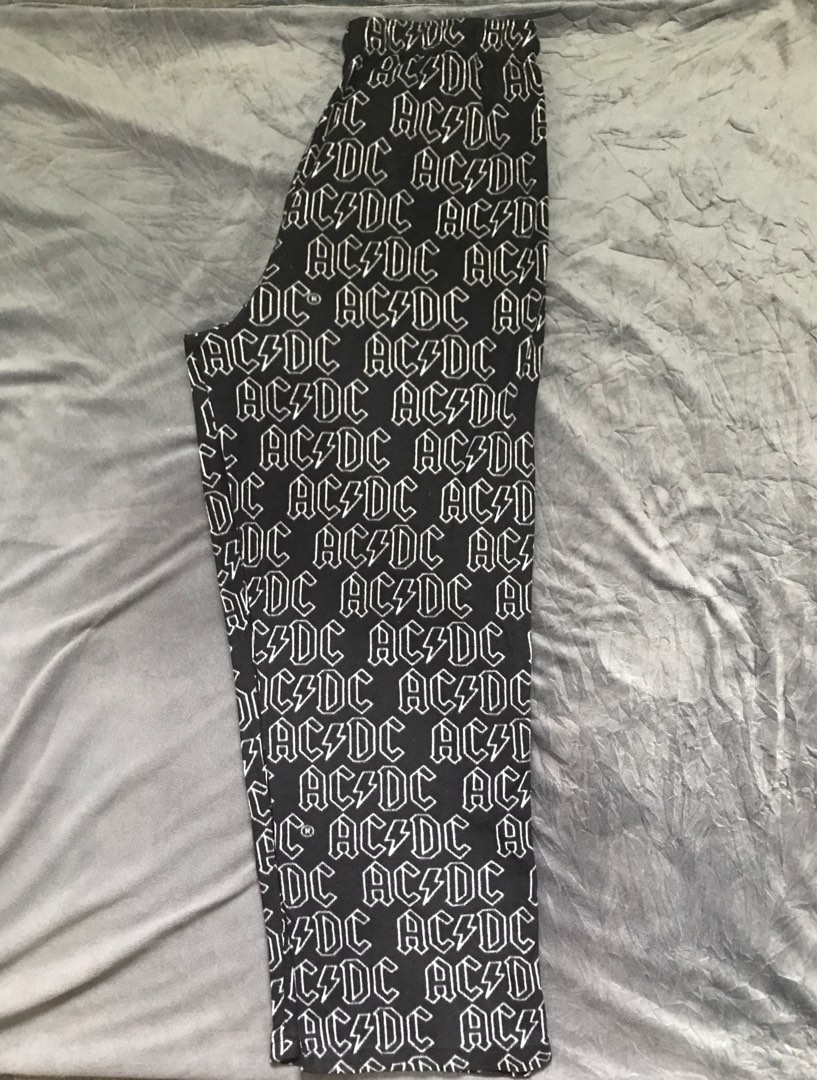AC DC PAJAMA PANTS, Men's Fashion, Bottoms, Sleep and Loungewear on ...