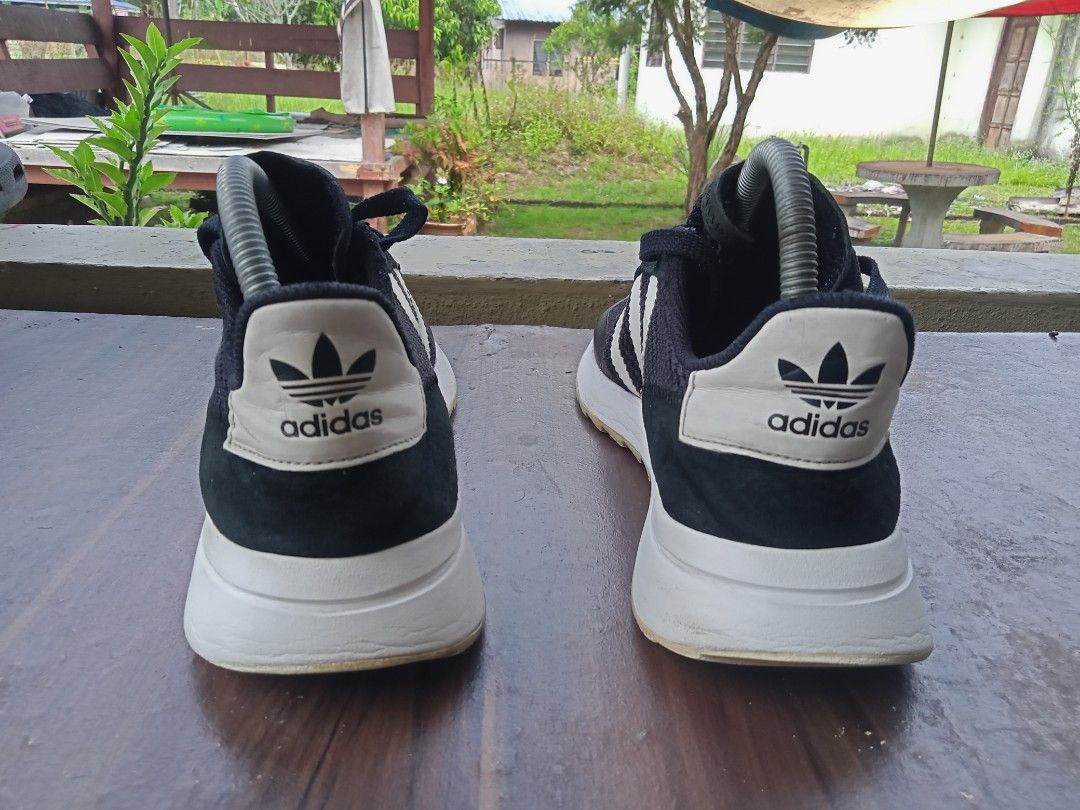 Adidas black flashback sneakers hot sale
