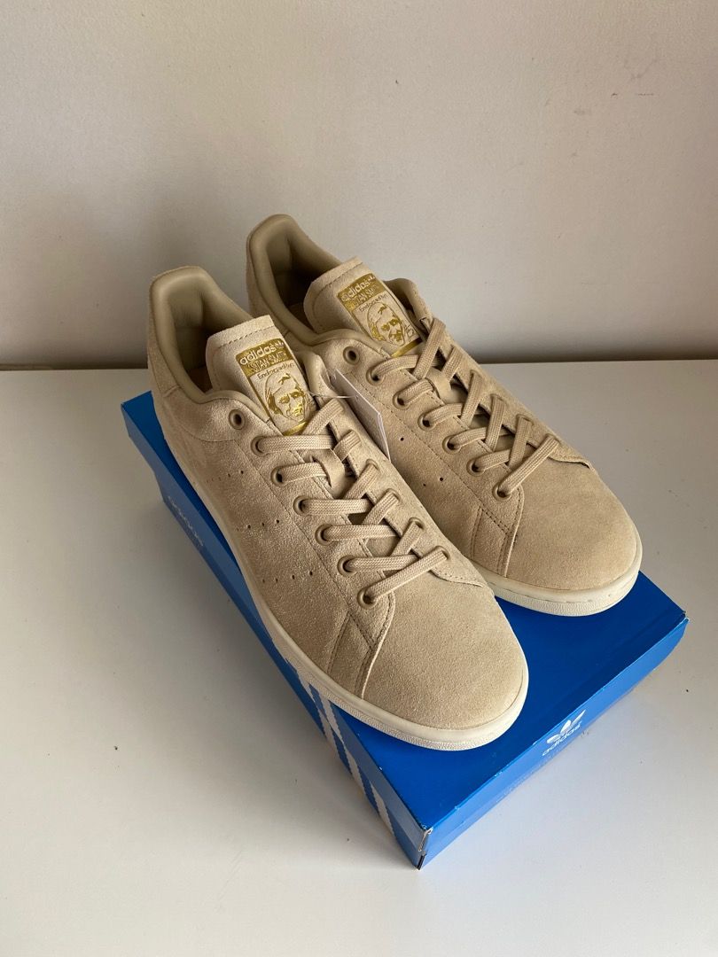 Adidas Stan Smith Beige Suede US 10.5 Men s Fashion Footwear