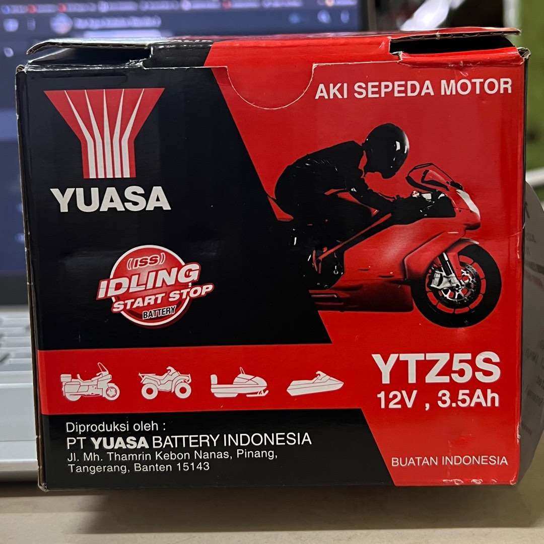 AKI MOTOR YUASA YTZ5S AKI BASAH BEAT SCOOPY MIO , Aksesoris Mobil di