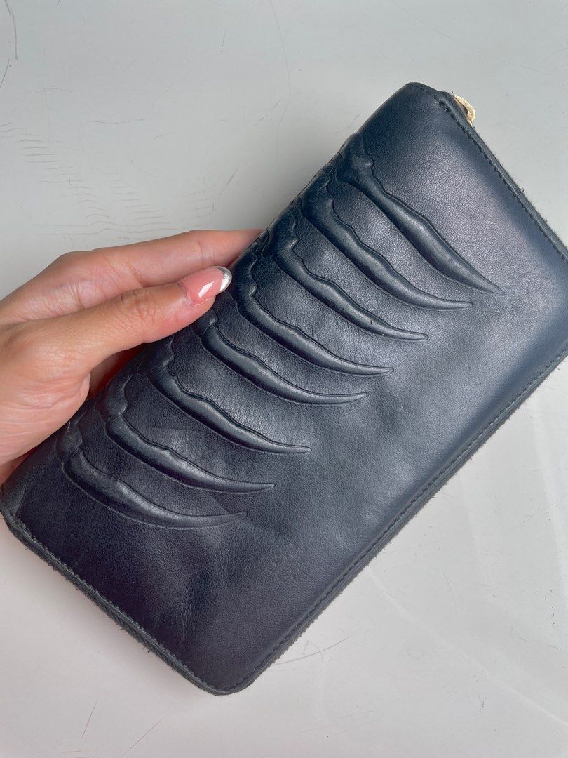 FLASH SALE Alexander McQueen Zip Around Ribcage Long Wallet