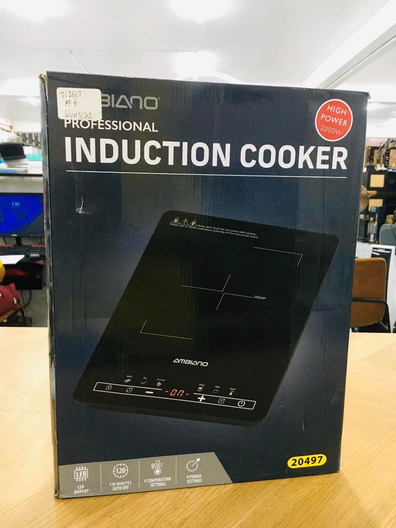 ambiano induction cooker, TV & Home Appliances, Kitchen Appliances