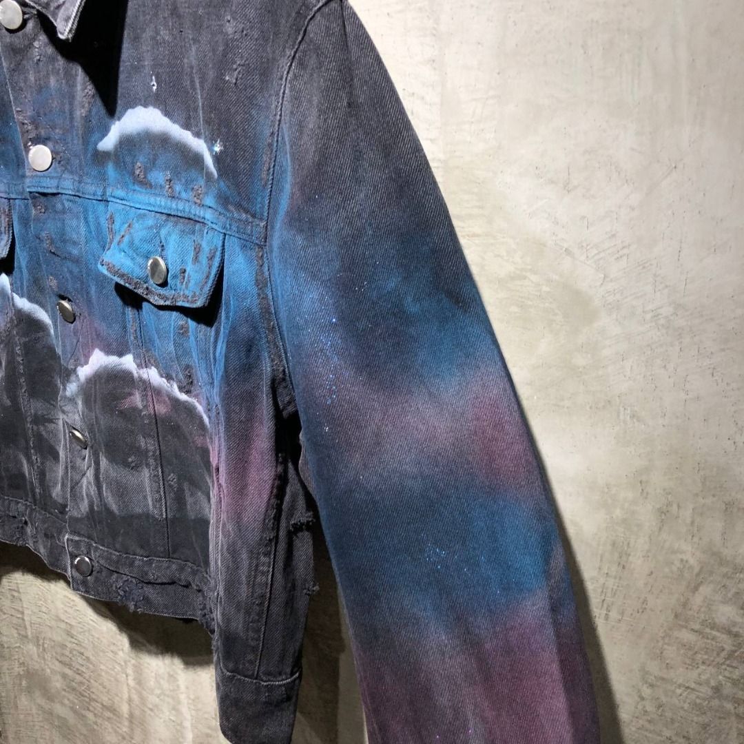Amiri wolf hotsell denim jacket