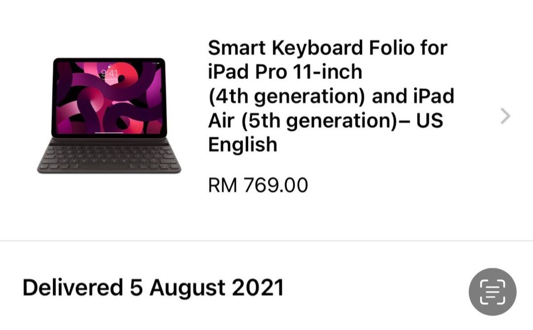 Smart Keyboard Folio for iPad Pro 11-inch (4th generation) and iPad Air  (5th generation) - US English - Apple