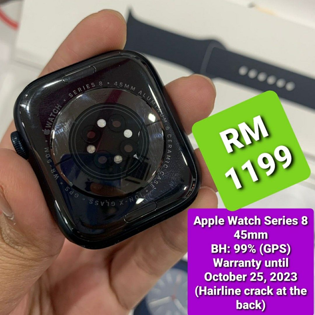 Apple Watch Series 8 45mm BH 99 GPS Warranty until October 25