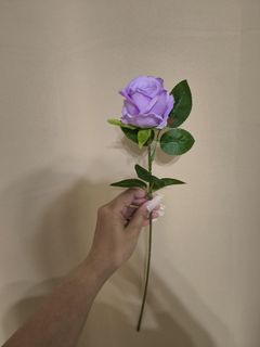 Artificial Flower Rose Purple Violet