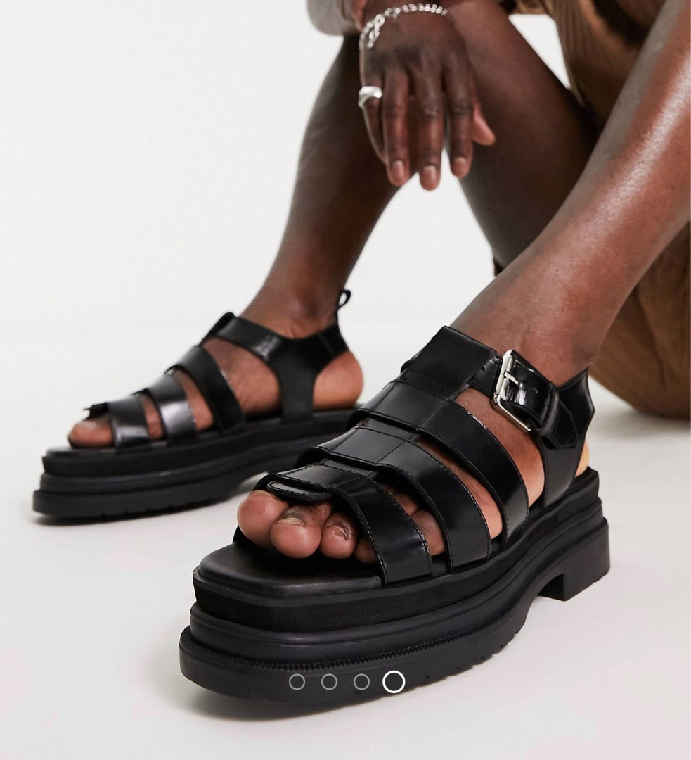 Asos Platform Gladiator Sandals Men s Fashion Footwear Casual