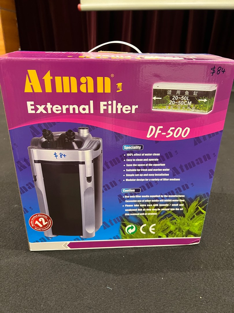Atman Aquarium External Filter DF500, Pet Supplies, Homes & Other Pet