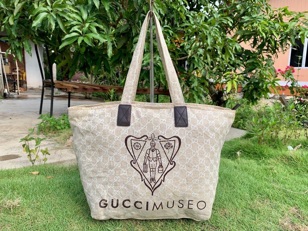 Authentic Gucci Guccisima Museo Shopping Tote Bag Luxury Bags
