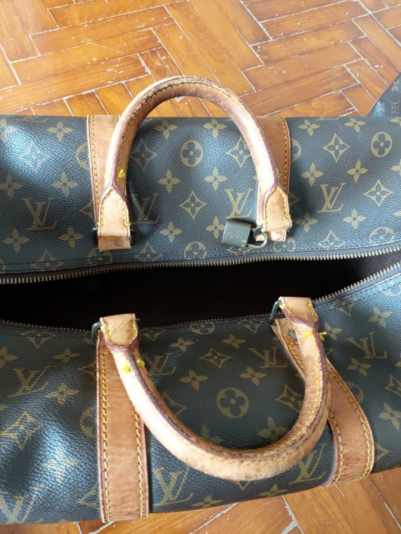 Authentic Louis Vuitton Keepall 50 Vintage Duffel Bag Travel 