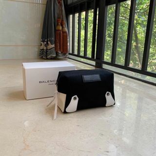 Balenciaga Pouch Kosmetik Black Hitam Unisex