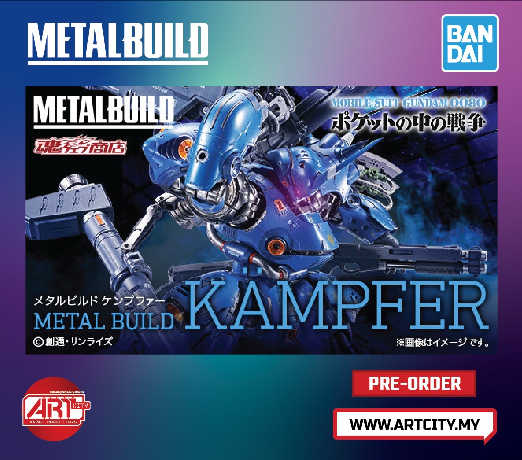 Bandai Metal Build Kampfer Mobile Suit Gundam 0080 1/100 Scale