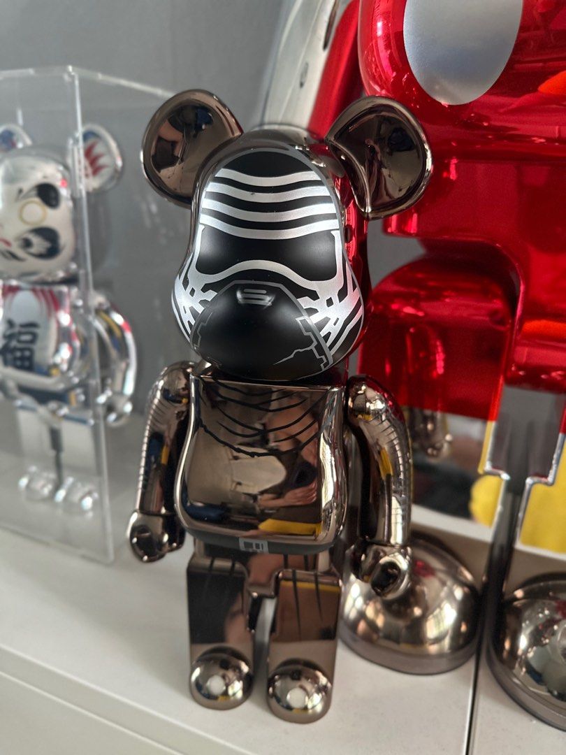 ベアブリック スターウォーズカイロレンクロームバージョン400% 100%