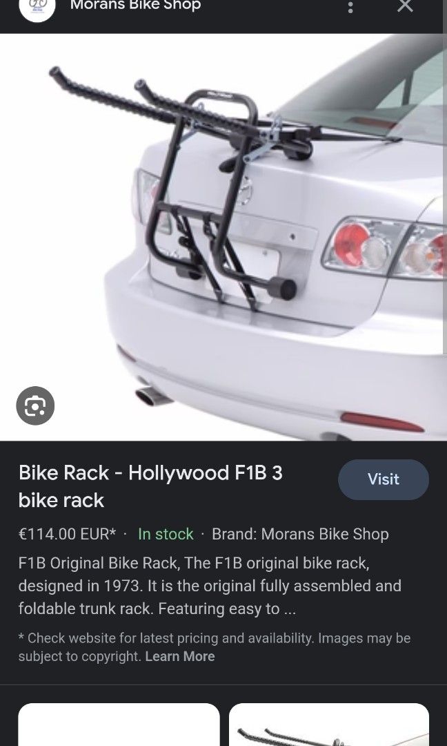 Hollywood f1 sales bike rack