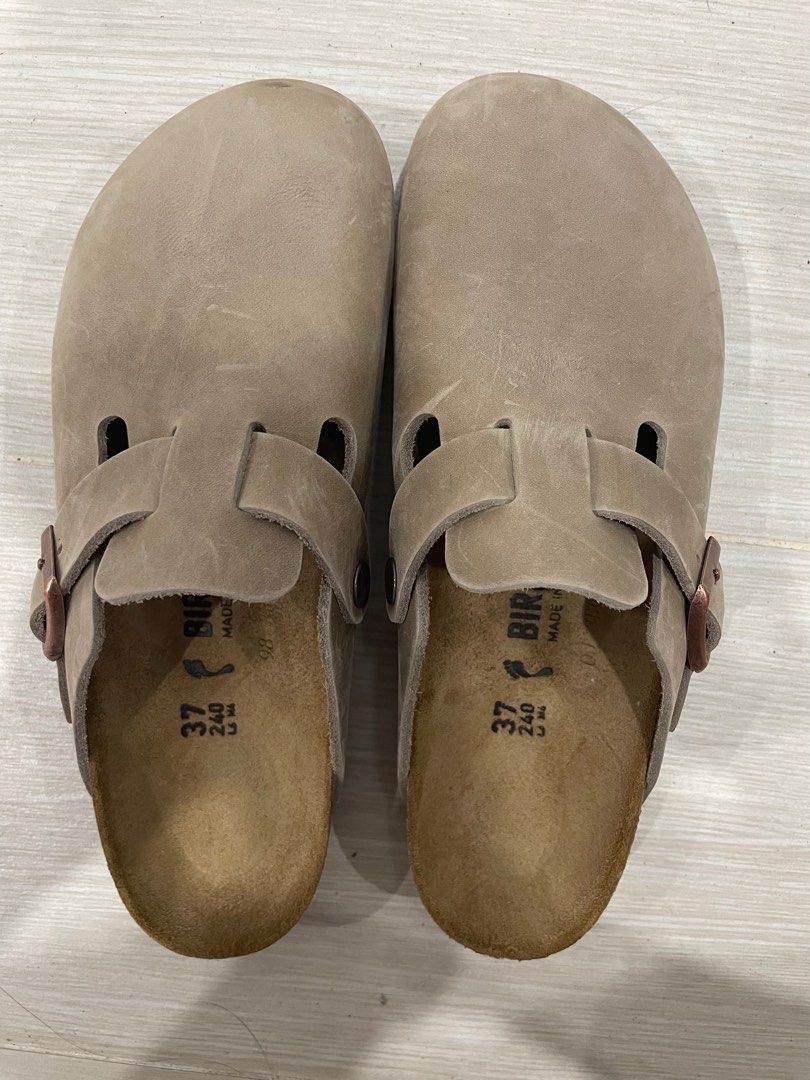 birkenstock boston taupe 37 narrow 未使用-