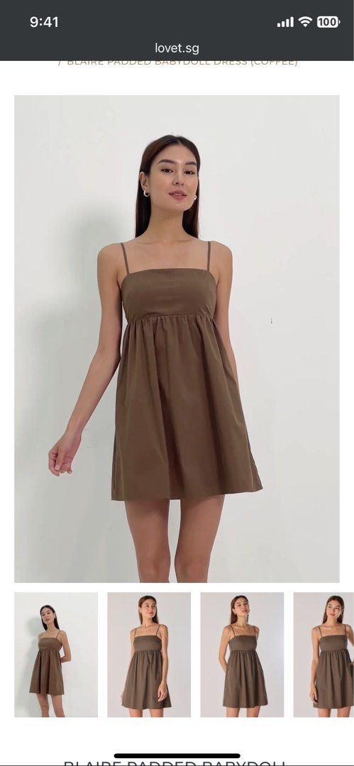 Padded babydoll dress deals