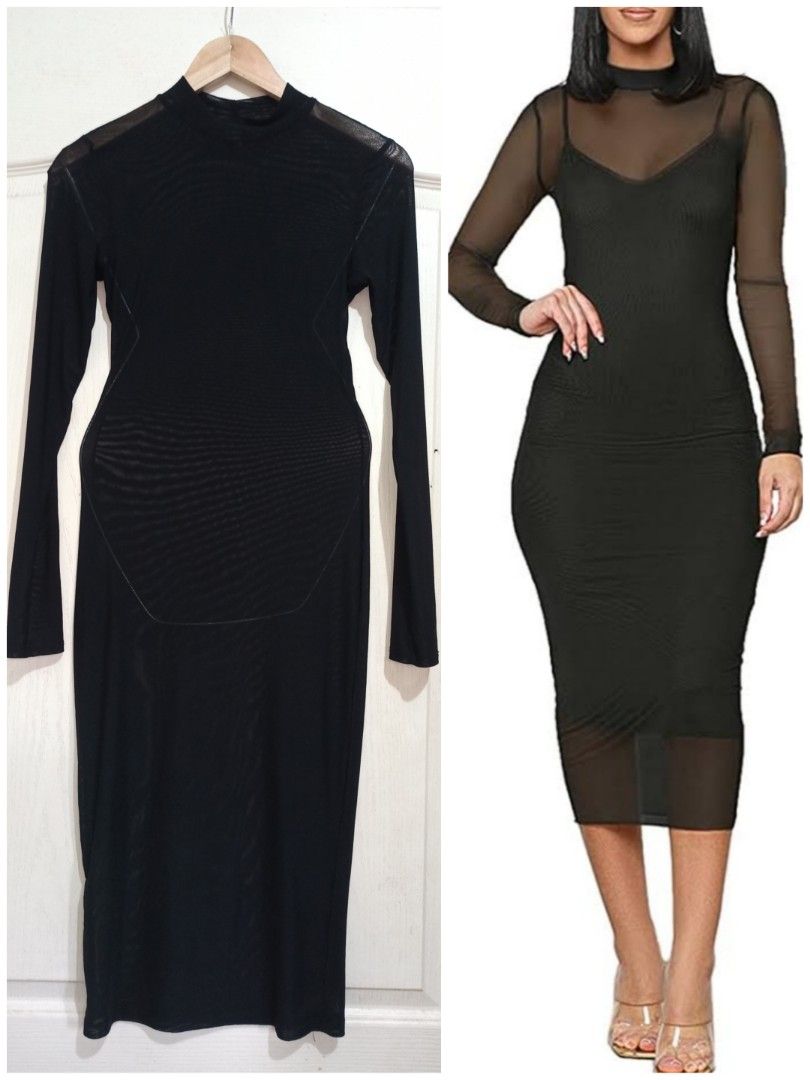 Very sexy Black see through bodycon dress main image 0