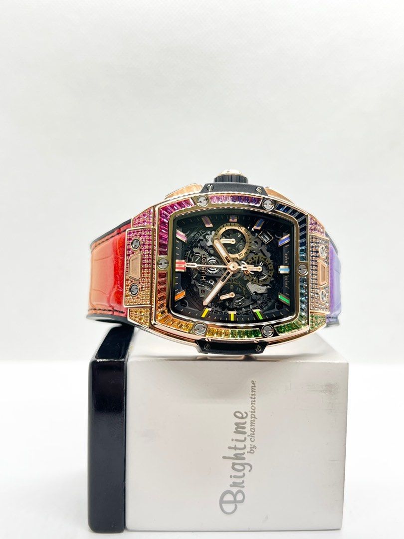 Hublot 642.OX.0118.LR.0999 King Gold Rainbow 42mm Watch