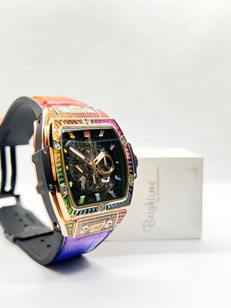 Hublot 642.OX.0118.LR.0999 King Gold Rainbow 42mm Watch