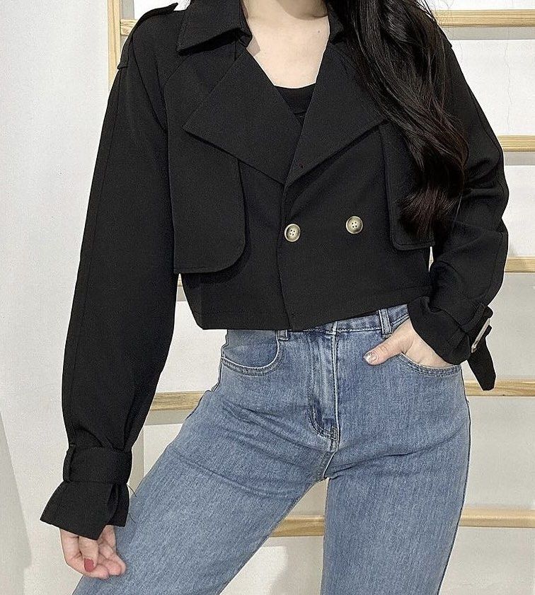 New Casual Elegant Elegant Short Trench Coat Women