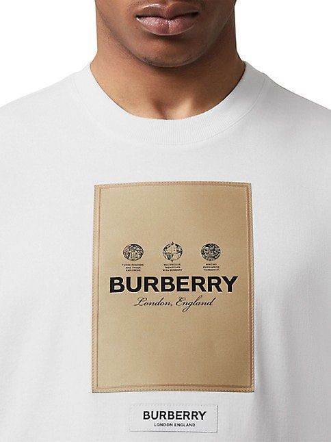 Burberry patch t shirt outlet