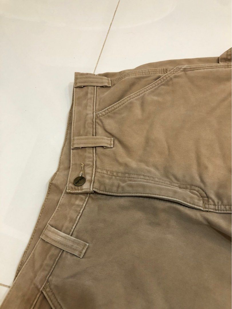 Carhartt Washed Twill Dungaree Flannel Lined Pant Men s Fashion Bottoms Trousers on Carousell