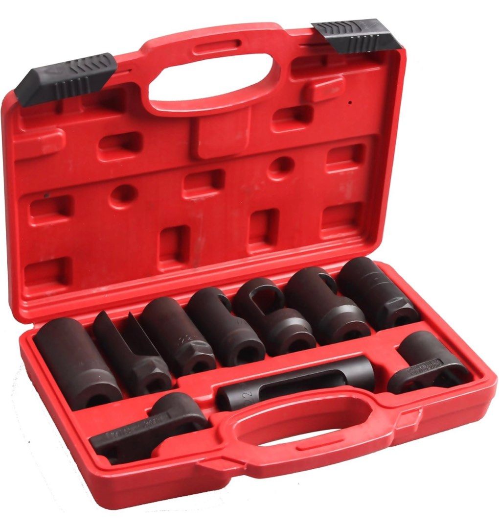 CARTMAN Automotive Oxygen Sensor Socket Set 10PC Car Accessories