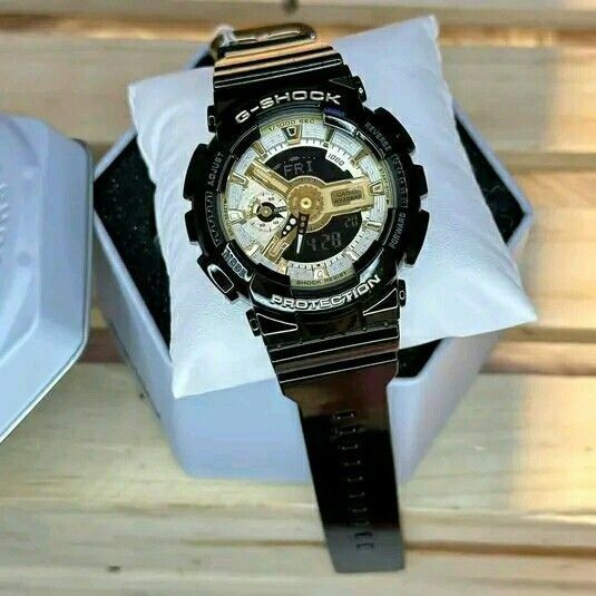 Casio G-Shock GMA-S110GB-1A Gold Black Resin World time