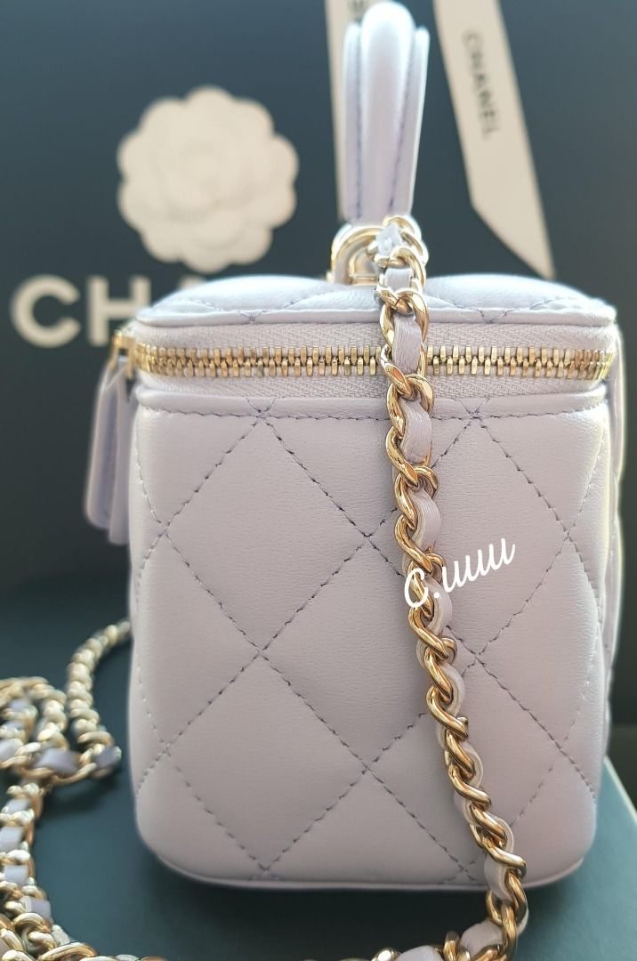 🖤CAVAIR🖤 [BNIB Full Set Receipt!] Chanel mini rectangular flap top handle  vanity bag