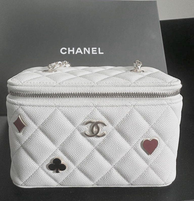 classic chanel bag white