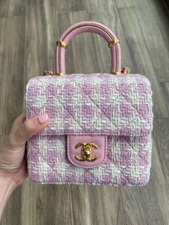 Affordable chanel pink tweed For Sale