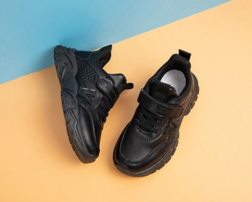 All black clearance childrens sneakers